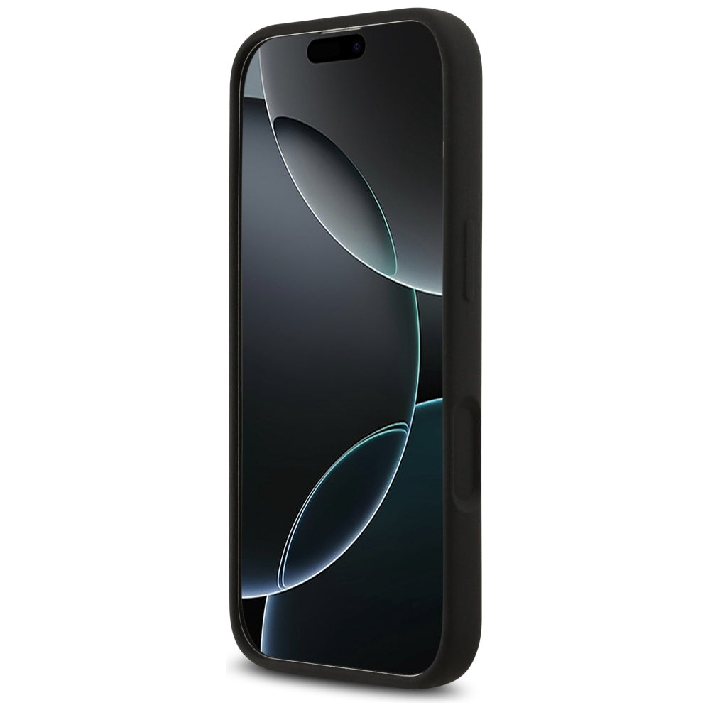 Fodral för Apple iPhone 17, Guess, Big 4G Script, Svart