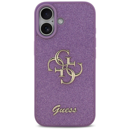 Skyddsfodral för Apple iPhone 17, Guess, Fixed Glitter Big 4G, Lila