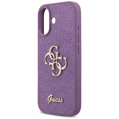 Skyddsfodral för Apple iPhone 17, Guess, Fixed Glitter Big 4G, Lila