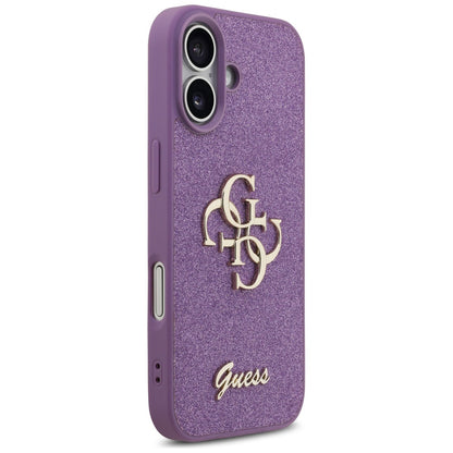 Skyddsfodral för Apple iPhone 17, Guess, Fixed Glitter Big 4G, Lila