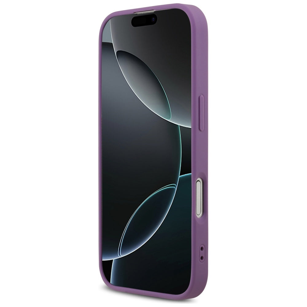 Skyddsfodral för Apple iPhone 17, Guess, Fixed Glitter Big 4G, Lila