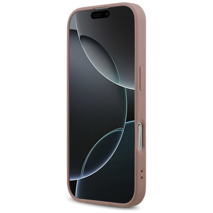 Skyddsfodral för Apple iPhone 17, Guess, Fixed Glitter Big 4G, Rosa