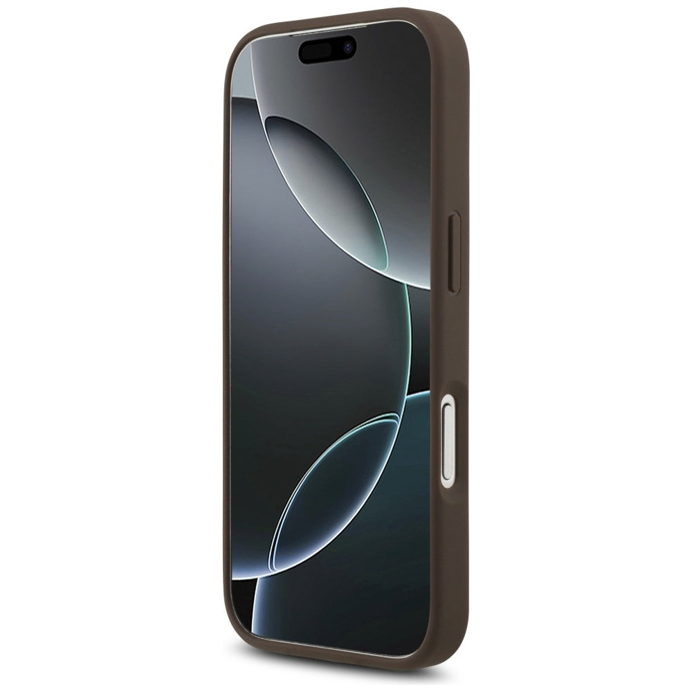 Skyddsfodral för Apple iPhone 17 Pro, Guess, 4G Big Logo, Brun
