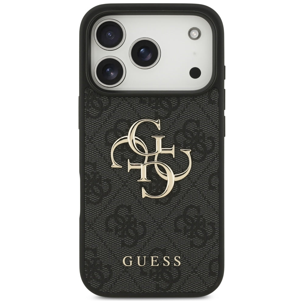 Skyddsfodral för Apple iPhone 17 Pro, Guess, 4G Big Logo, Svart