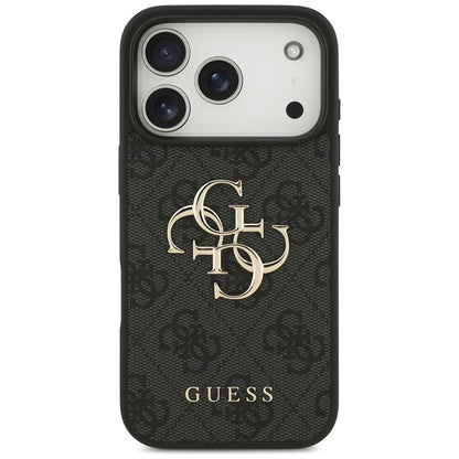 Skyddsfodral för Apple iPhone 17 Pro, Guess, 4G Big Logo, Svart
