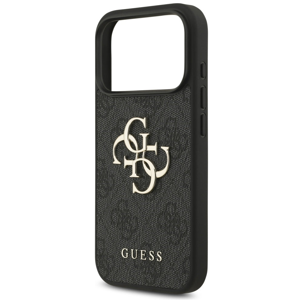 Skyddsfodral för Apple iPhone 17 Pro, Guess, 4G Big Logo, Svart
