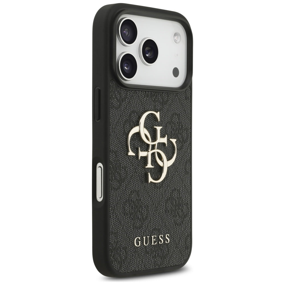 Skyddsfodral för Apple iPhone 17 Pro, Guess, 4G Big Logo, Svart