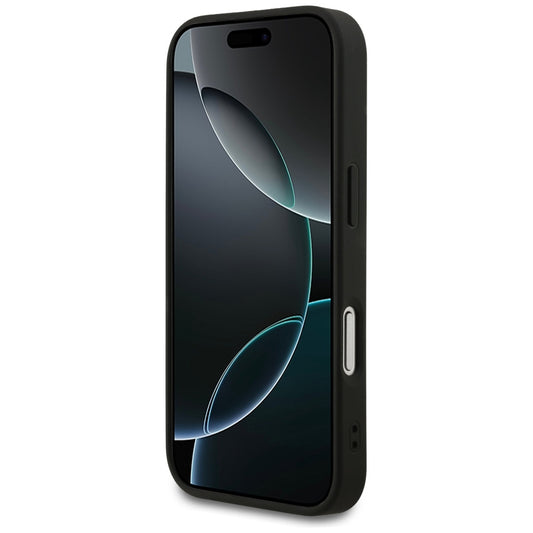 Fodral för Apple iPhone 17 Pro, Guess, 4G Classic, Svart