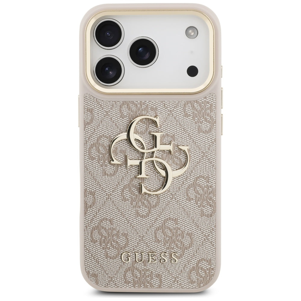 Fodral för Apple iPhone 17 Pro, Guess, Big 4G Classic Logo with Big Strap, Rosa