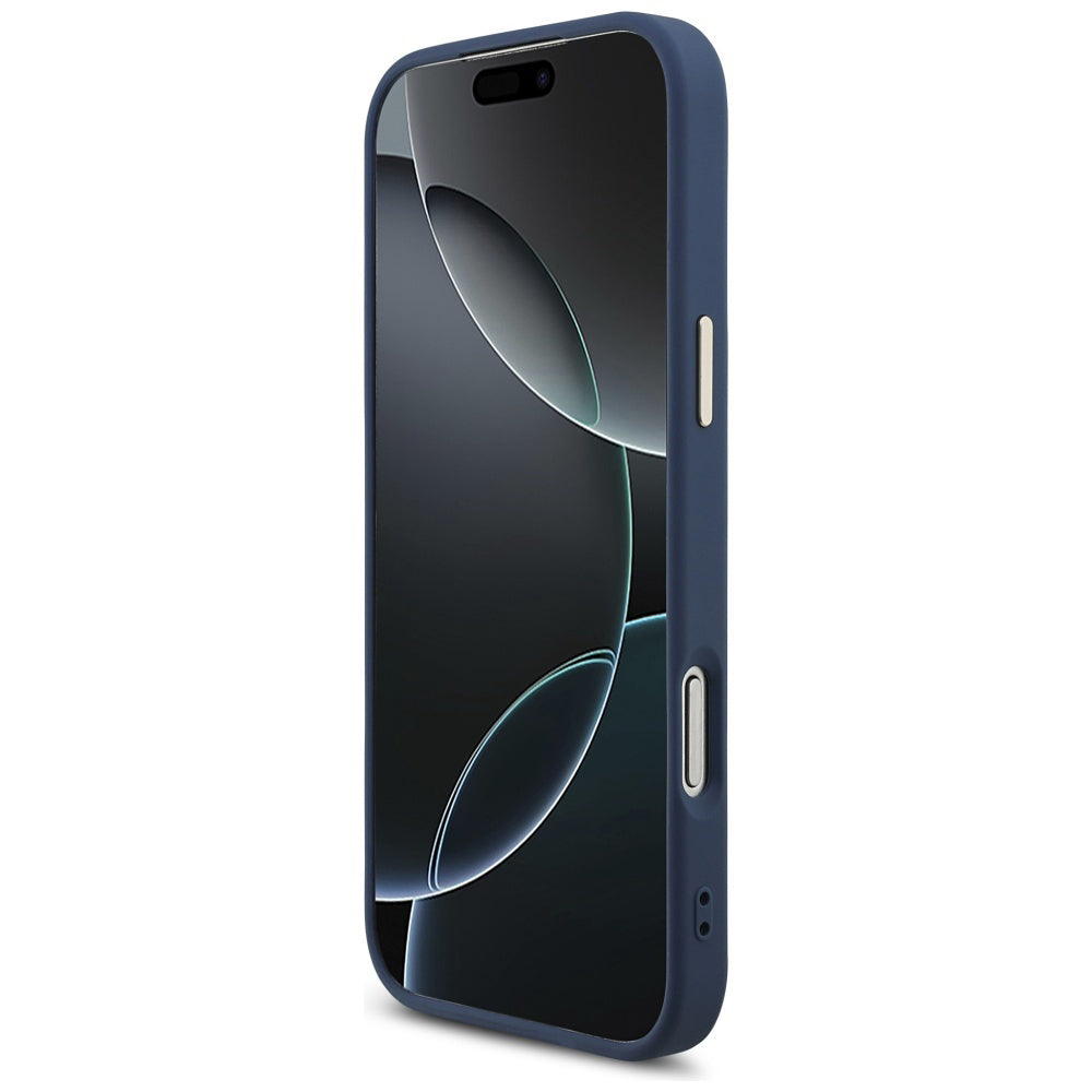 Skyddsfodral för Apple iPhone 17 Pro, Guess, Big 4G Logo Classic, Guldigt Blått