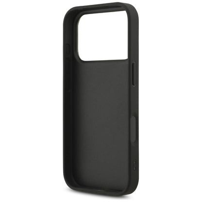 Skyddsfodral för Apple iPhone 17 Pro, Guess, Fixed Glitter Big 4G, Svart