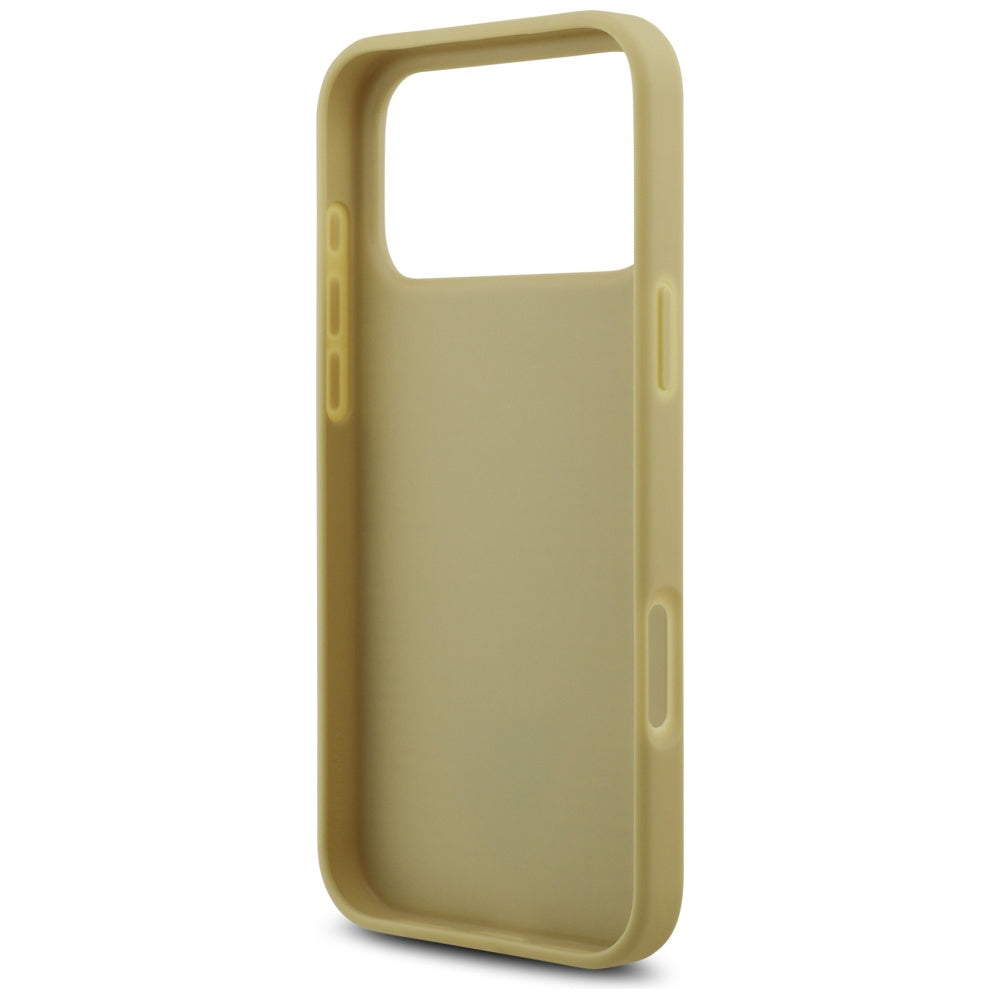 Skyddsfodral för Apple iPhone 17 Pro, Guess, Rhinestone Triangle Logo, Guld