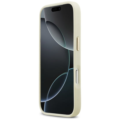 Fodral för Apple iPhone 17 Pro, Karl Lagerfeld, Script Logo, Beige