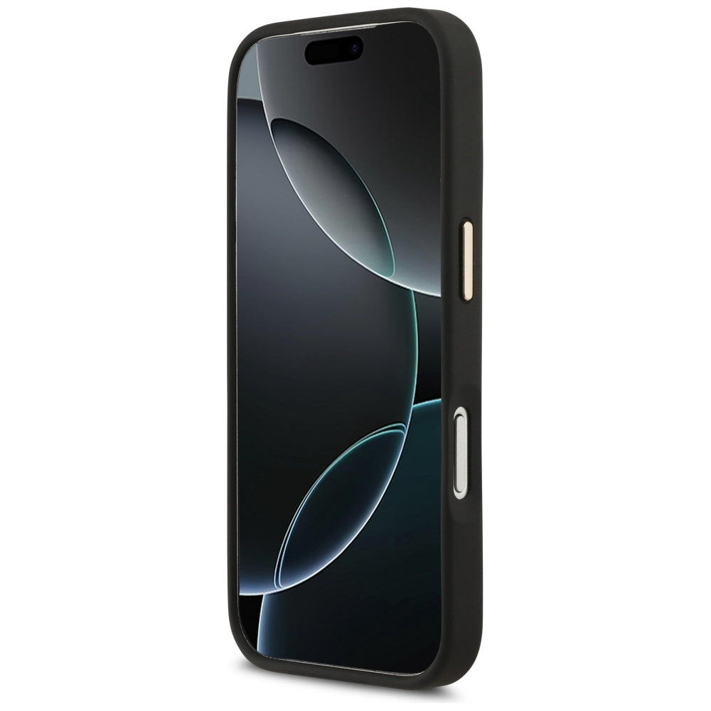 Fodral för Apple iPhone 17 Pro, Karl Lagerfeld, Script Logo, Svart