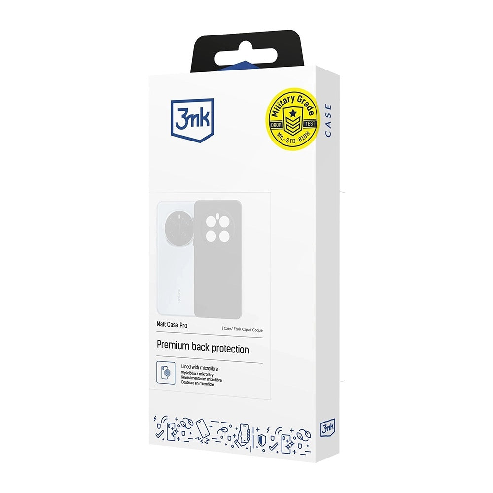 Skyddsfodral för Apple iPhone 17 Pro Max, 3MK, Matt Pro, Svart