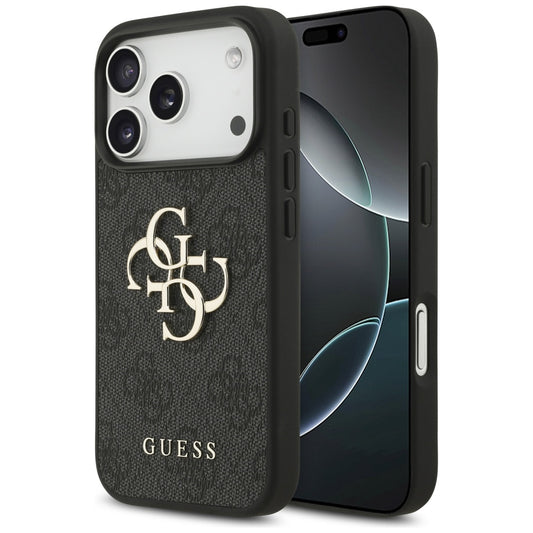 Skyddsfodral för Apple iPhone 17 Pro Max, Guess, 4G Big Logo, Svart