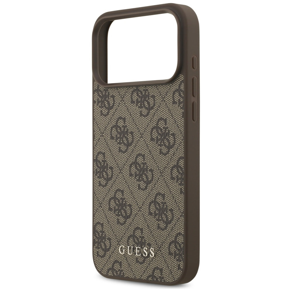 Skyddsfodral för Apple iPhone 17 Pro Max, Guess, 4G Classic, Brun