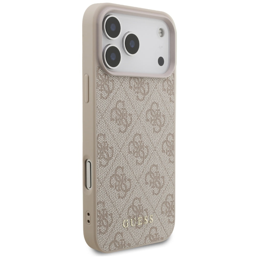 Fodral för Apple iPhone 17 Pro Max, Guess, 4G Classic, Rosa