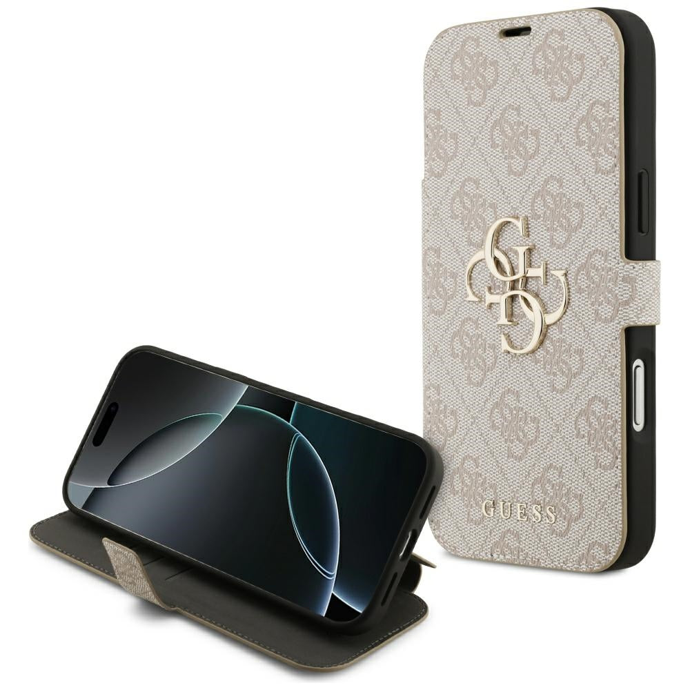Skyddsfodral för Apple iPhone 17 Pro Max, Guess, 4G Metal Logo, Rosa