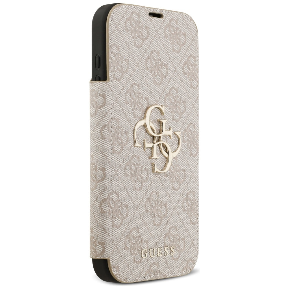 Skyddsfodral för Apple iPhone 17 Pro Max, Guess, 4G Metal Logo, Rosa