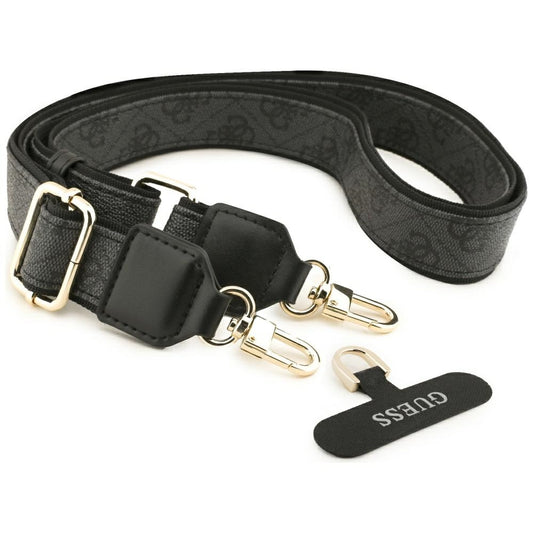 Skyddsfodral för Apple iPhone 17 Pro Max, Guess, Big 4G Classic Logo with Big Strap, Svart