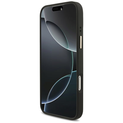 Skyddsfodral för Apple iPhone 17 Pro Max, Guess, Big 4G Classic Logo with Big Strap, Svart