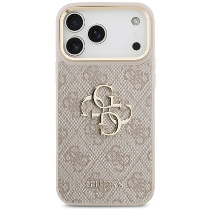 Skyddsfodral för Apple iPhone 17 Pro Max, Guess, Big 4G Classic Logo with Big Strap, Rosa