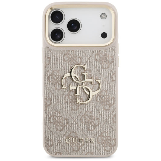 Skyddsfodral för Apple iPhone 17 Pro Max, Guess, Big 4G Classic Logo with Big Strap, Rosa