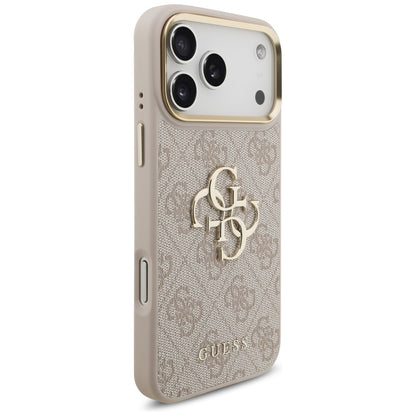 Skyddsfodral för Apple iPhone 17 Pro Max, Guess, Big 4G Classic Logo with Big Strap, Rosa