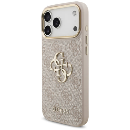 Skyddsfodral för Apple iPhone 17 Pro Max, Guess, Big 4G Classic Logo with Big Strap, Rosa