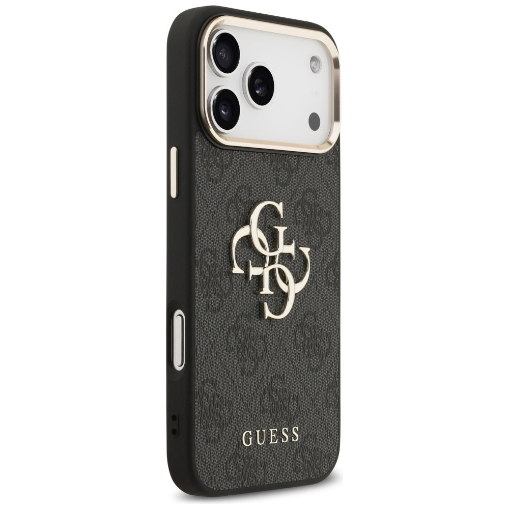 Fodral för Apple iPhone 17 Pro Max, Guess, Big 4G Logo Classic, Svart Guld