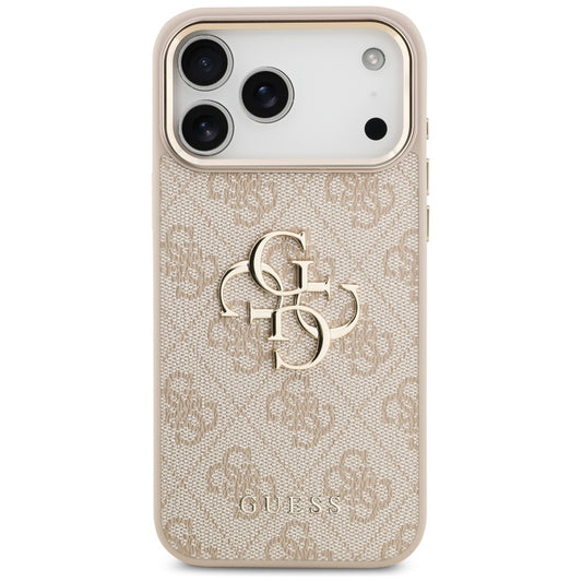 Skyddsfodral för Apple iPhone 17 Pro Max, Guess, Big 4G Logo Classic, Guldrosa