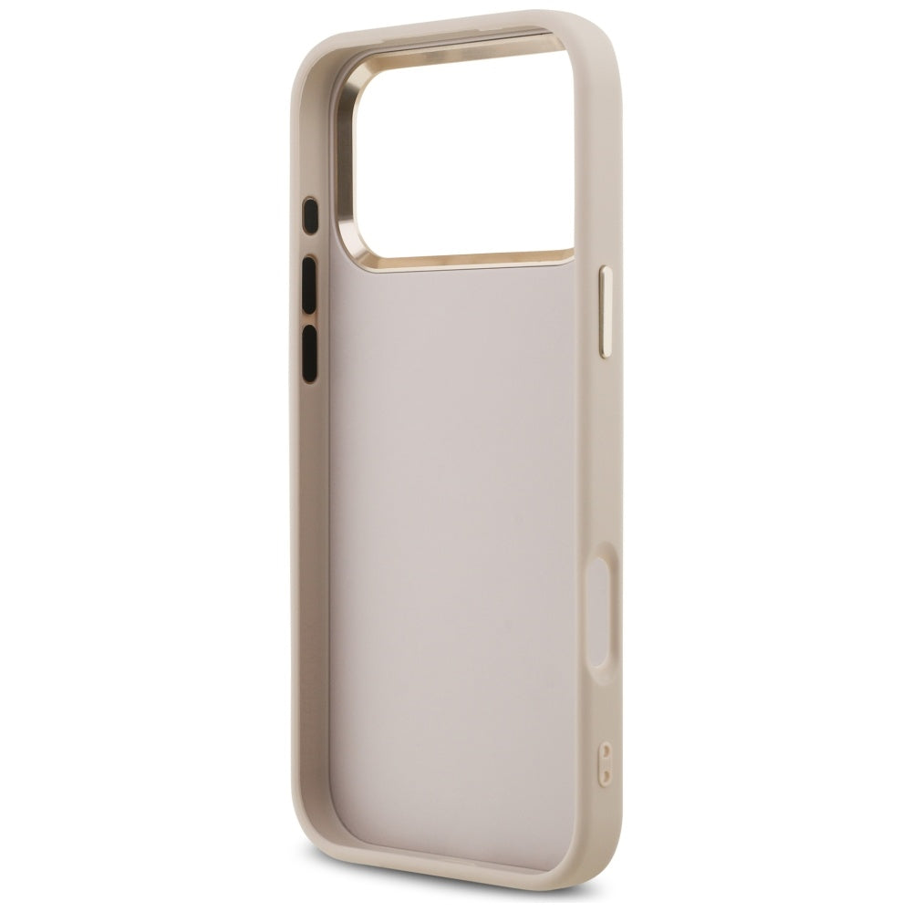 Skyddsfodral för Apple iPhone 17 Pro Max, Guess, Big 4G Logo Classic, Guldrosa