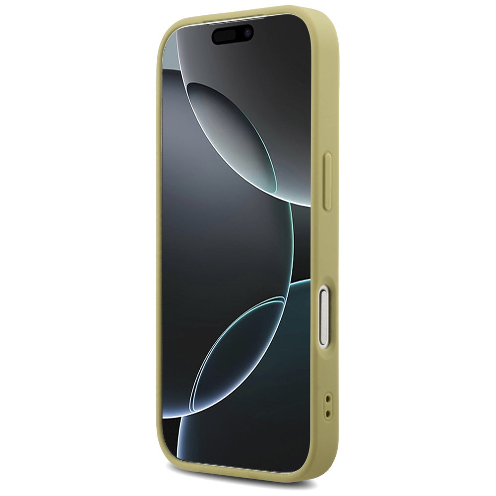 Skyddsfodral för Apple iPhone 17 Pro Max, Guess, Fixed Glitter Big 4G, Guld