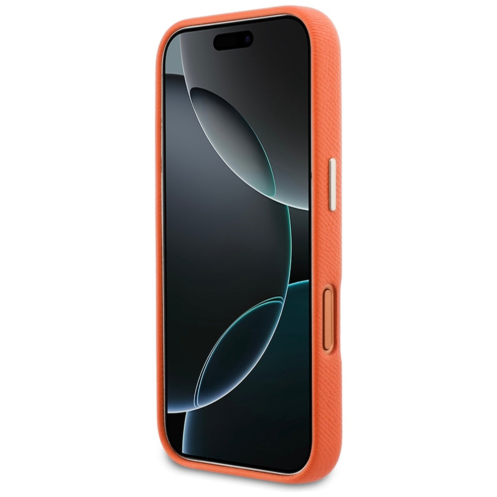 Skyddsfodral för Apple iPhone 17 Pro Max, GUESS, Resin Logo, Orange