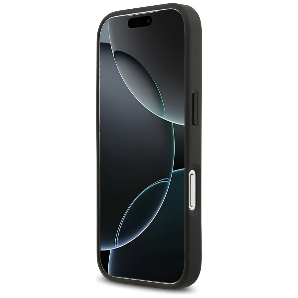 Skyddsfodral för Apple iPhone 17 Pro Max, Guess, Rhinestone Triangle Logo, Svart