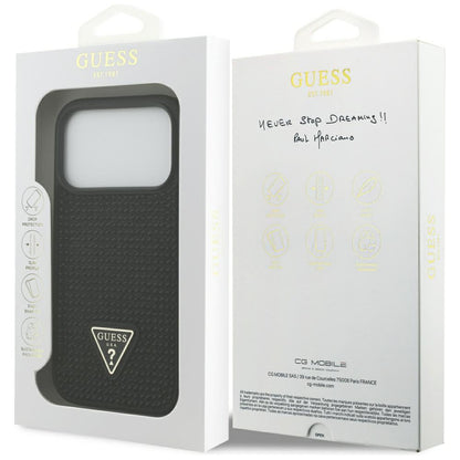 Skyddsfodral för Apple iPhone 17 Pro Max, Guess, Rhinestone Triangle Logo, Svart