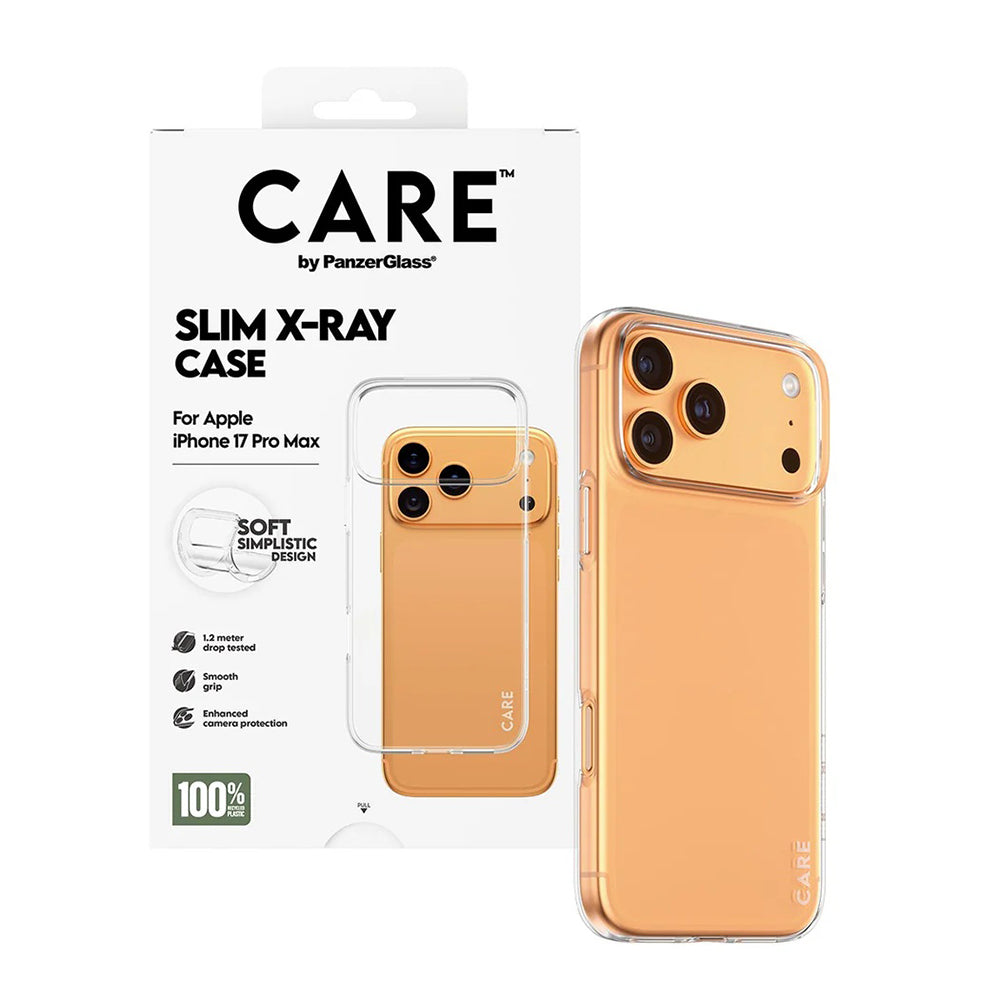 Skyddsfodral för Apple iPhone 17 Pro Max, PanzerGlass, Care Fashionable X-ray, Transparent