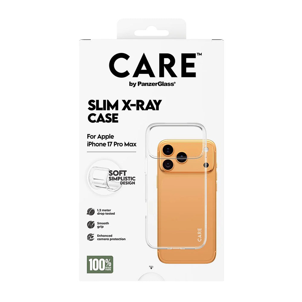 Skyddsfodral för Apple iPhone 17 Pro Max, PanzerGlass, Care Fashionable X-ray, Transparent
