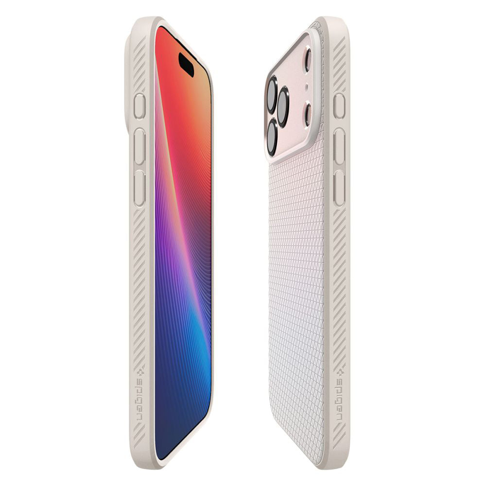 Skyddsfodral för Apple iPhone 17 Pro Max, Spigen, Liquid Air, Beige