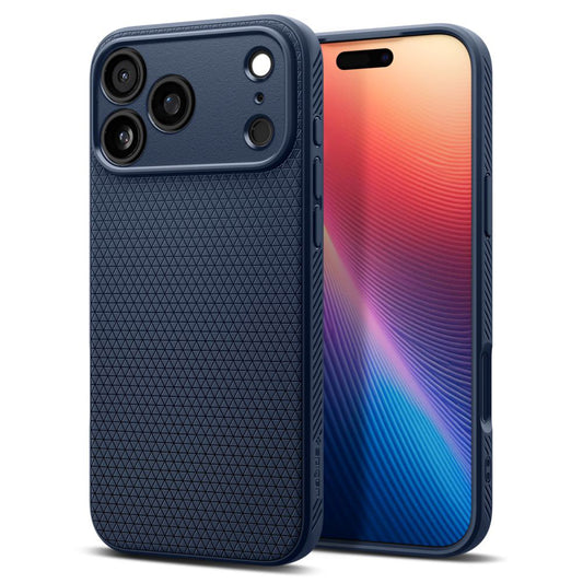 Skyddsfodral för Apple iPhone 17 Pro Max, Spigen, Liquid Air, Marinblå