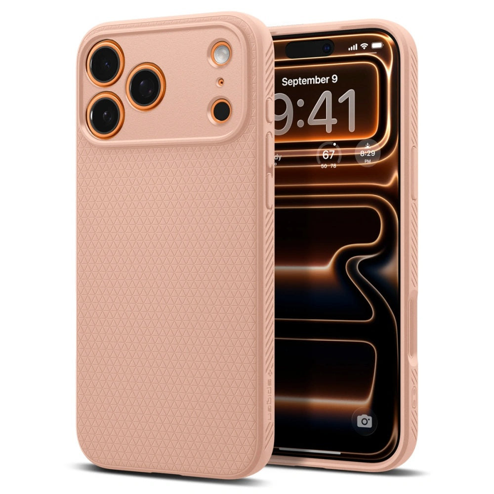 Skyddsfodral för Apple iPhone 17 Pro Max, Spigen, Liquid Air, Rosa