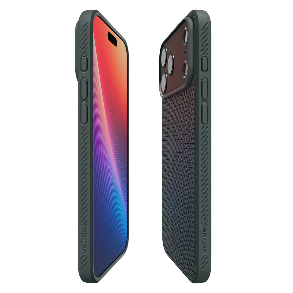 Skyddsfodral för Apple iPhone 17 Pro Max, Spigen, Liquid Air, Grön