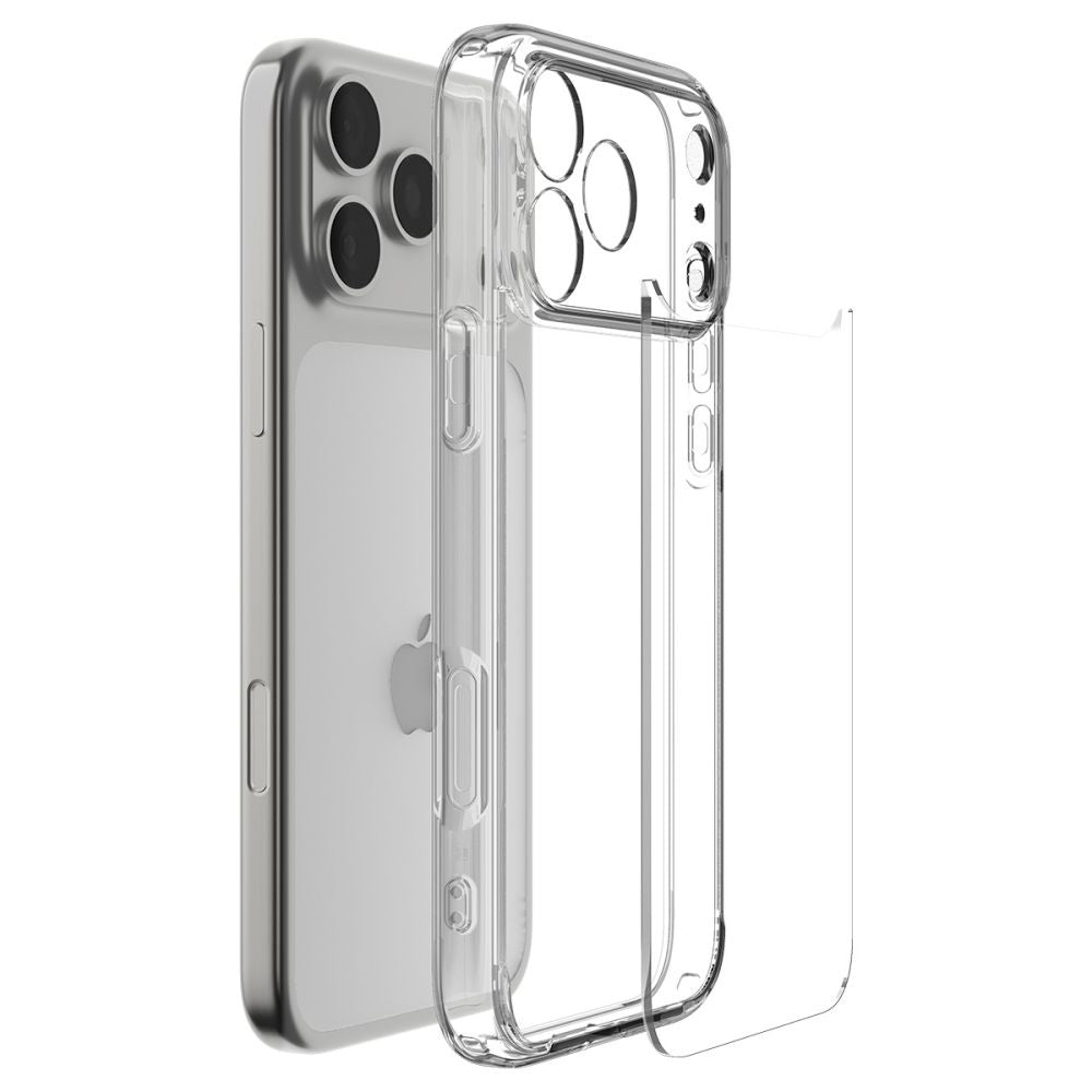 Skyddsfodral för Apple iPhone 17 Pro Max, Spigen, Ultra Hybrid, Transparent