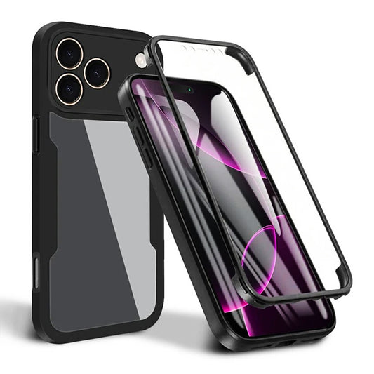 Skyddsfodral för Apple iPhone 17 Pro Max, Techsuit, ColorVerse 360, Svart
