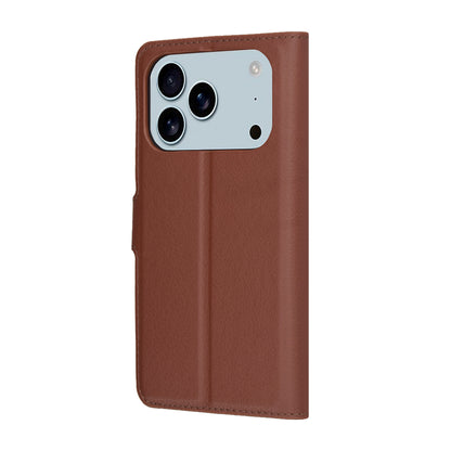 Fodral för Apple iPhone 17 Pro Max, Techsuit, Leather Folio, Brun
