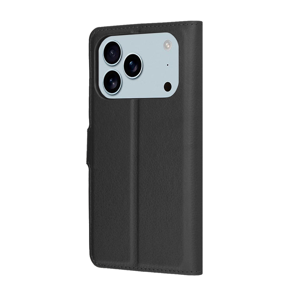 Fodral för Apple iPhone 17 Pro Max, Techsuit, Leather Folio, Svart