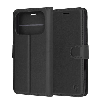 Fodral för Apple iPhone 17 Pro Max, Techsuit, Leather Folio, Svart