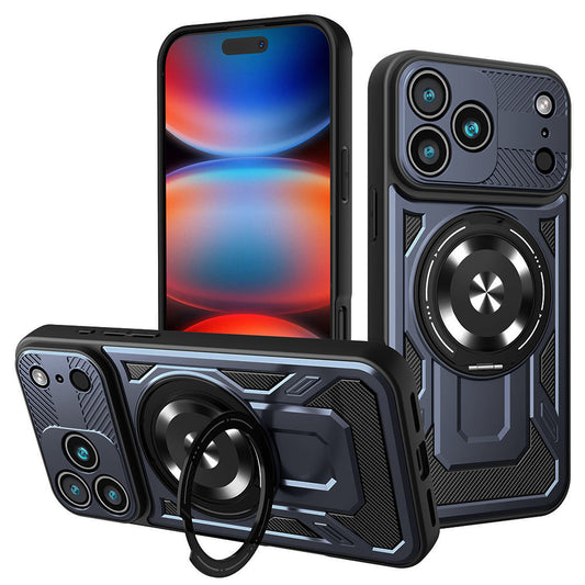 Skyddsfodral för Apple iPhone 17 Pro Max, Techsuit, RuggedCam, Blå