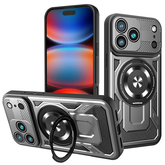 Skyddsfodral för Apple iPhone 17 Pro Max, Techsuit, RuggedCam, Grå